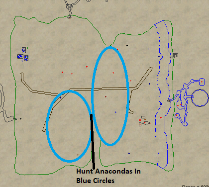 Anaconda Hunting Location